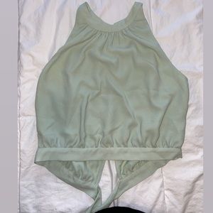 Wilfred Teal Crop Top